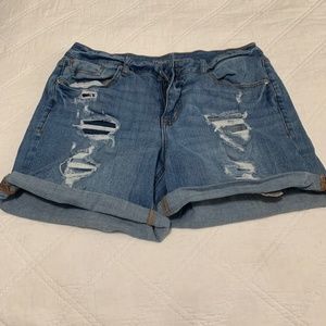 Maurice's Women's Distressed Jean Shorts